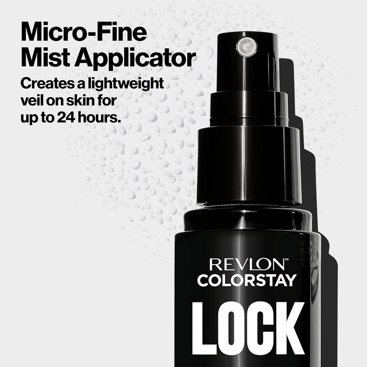 Revlon Colorstay 24 Hr Lock Setting Mist, Keeps Face Makeup from Melting & Fading, Mattifying, Blurring & Oil Absorbing Spray, Transfer-Proof & Mask Friendly, 1.9 fl oz