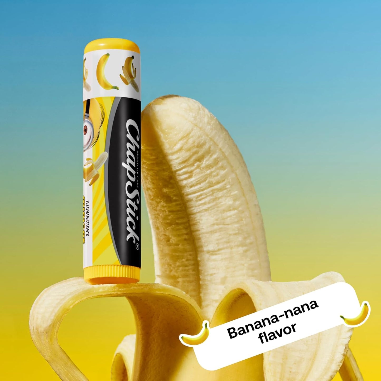 ChapStick Lip Balm, Minions Banana Variety Packs (9 Sticks), Party Favors for Kids, 0.15 Oz Ea