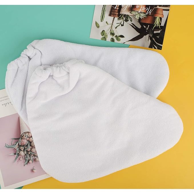 Paraffin Bath Mitts, Segbeauty Thick Snug Elastic Opening Paraffin Wax Glove and Bootie with Double Terry Clothes for Heat thera-py, Hand and Foot Bags for Thermal SPA treat-ment, Paraffin Machine