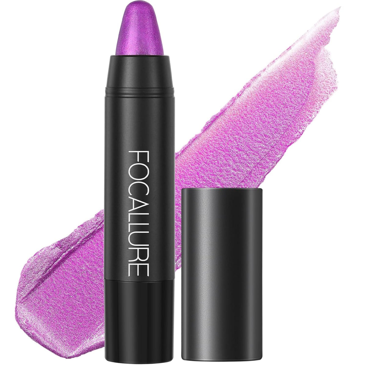 FOCALLURE Ultra Chic Metallic Lipstick,Rich Vitamin E Lip Crayon,Lightweight Shinning Color without Drying or Fading,Long Lasting Lips Makeup,#31 Utopia
