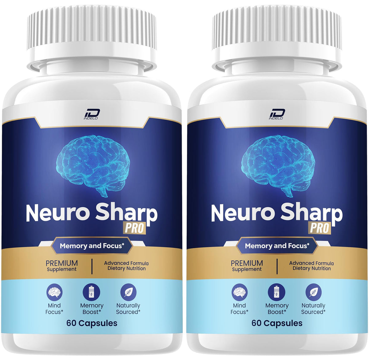 Neuro Sharp Supplement Capsules – Neuro Sharp Natural Blend Formula Focus Memory Support and Reviews (2 Pack – 120 Capsules)