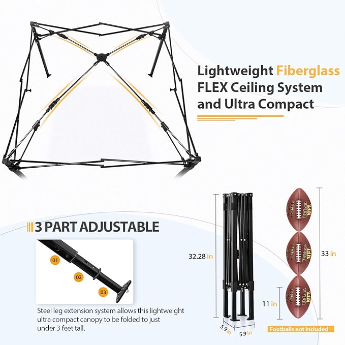 EAGLE PEAK Flex Ultra Compact 4x4 Pop-up Canopy, Sun Shelter, Changing Room, Portable Privacy Canopy Cabana for Pool, Fashion Photoshoots, or Camping, 4x4 ft, Purple