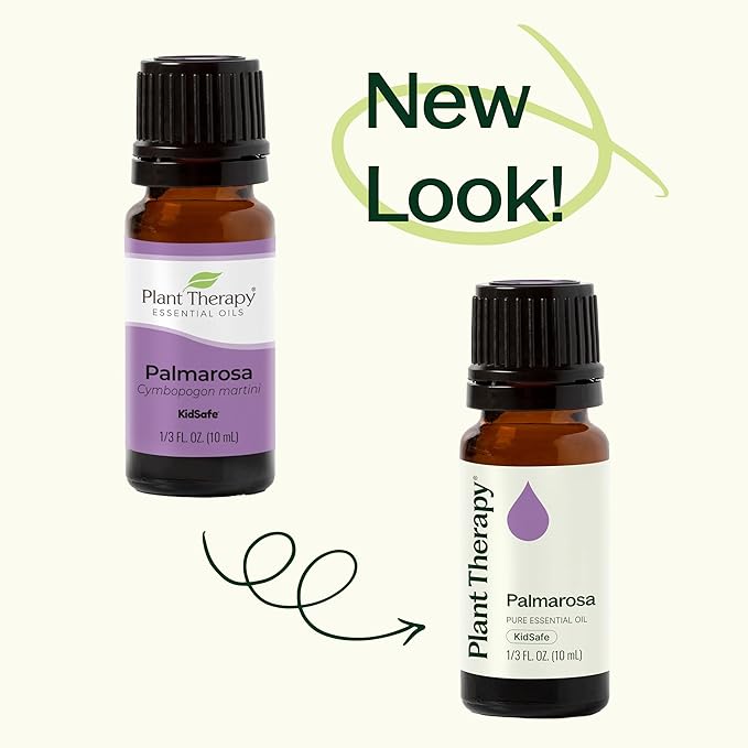 Plant Therapy Palmarosa Essential Oil 100% Pure, Undiluted, Natural Aromatherapy, Therapeutic Grade 30 mL (1 oz)