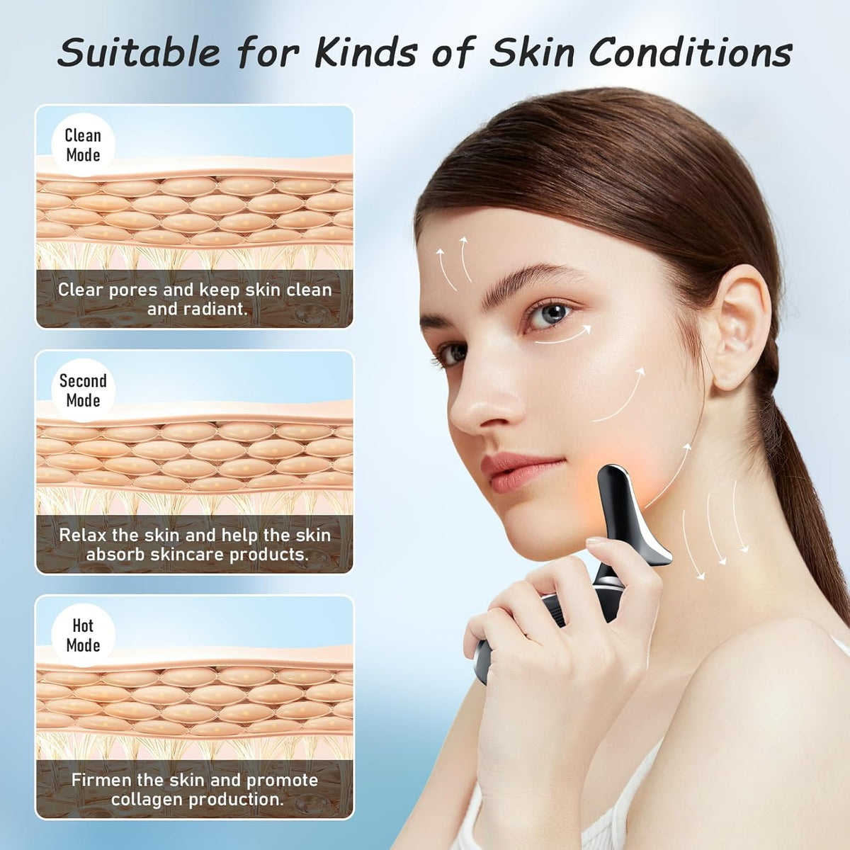 Neck and Face Skin Care Tool, Improve, Firm, Tightening and Smooth