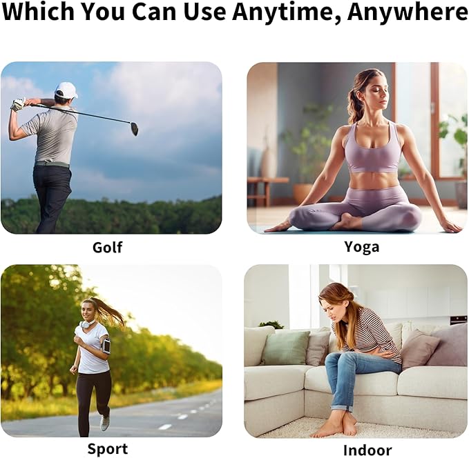 Heated Waist Belt, Cordless Heating Pad for Low Back,Gift for Father's Day,Electrical Heating and Massage, Rechargeable Battery Powered
