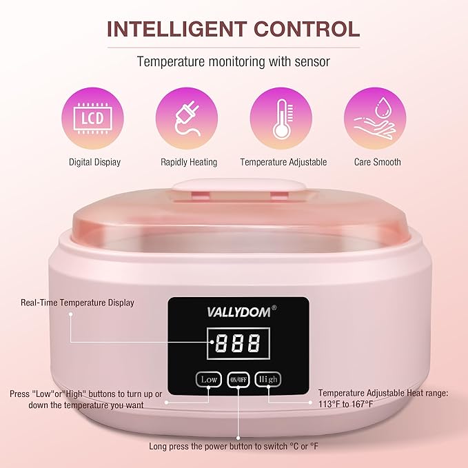 Paraffin Wax Machine for Hand and Feet - 4000ml Hot Wax Hand Wax Machine with 10 PCS Paraffin Bath Wax, Foot Wax Paraffin Foot Care Kit, Hand Wax Machine, Moisturizing and Exfoliating