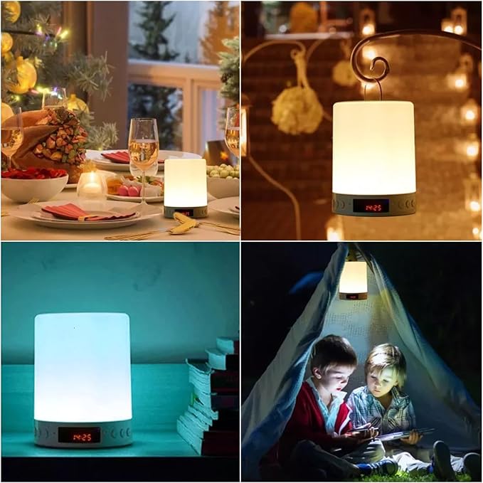 Rest Baby Sound Machine, Relax Noise Soother with Adjustable Brightness Soft RGB Color Changing Night Light, White Noise Machine Sleep with Wake Alarm Clock for Aid Adults & Baby Bedroom
