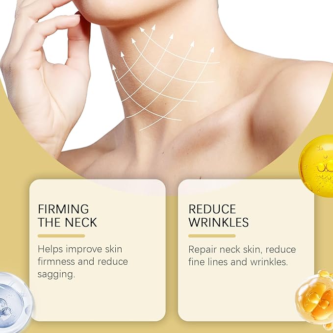 AH-8 Firming Neck Cream for Crepey Skin Body Care Comfort- Contains Hexapeptide, Moisturizing, Ah-8 Moisturizing & Tightening Lotion Cosmetic Skin Repair(2PC)
