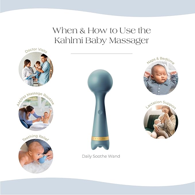 Baby Massager for Baby Constipation, Gas Relief, Colic Calm, and Baby Sleep Aid, Edible-Grade Silicone Baby Soother Single Unit