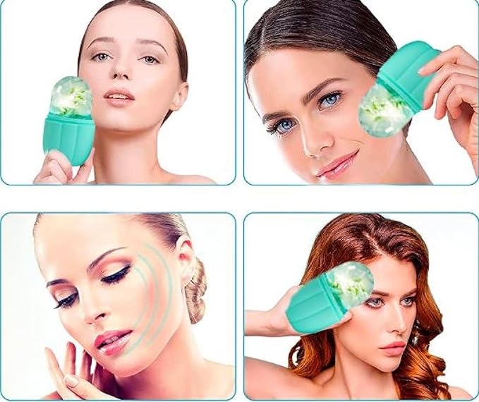 Silicone Ice Age Facial Ice Apparatus Massage Ice Ice Roller For Face And Eyes Glamourpurple