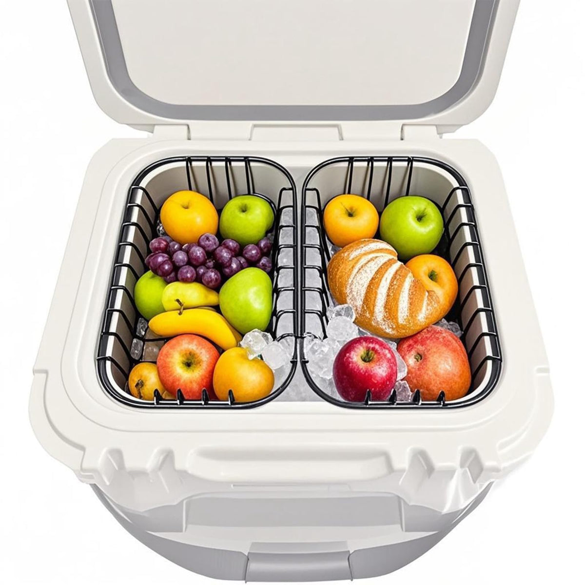 2-Pack Cooler Basket Compatible with Yeti Roadie 24 and 32, Dry Goods Wire Cooler Rack Storage Will Keep Smaller Items Dry and Stay Goods High for Roadie 24 Ice Chest Good to Hold Fruit, Utensils, etc