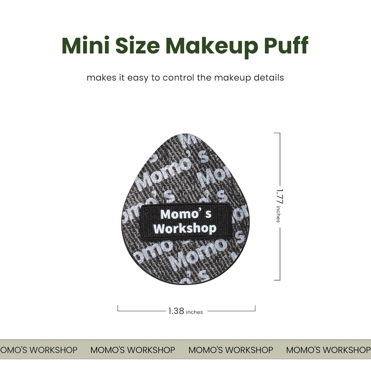 Mini Denim Makeup Sponge Set, Multi-Use Mini Makeup Blenders Sponge for Liquid/Cream/Concealer/Blush/Highlighter, Perfect for Detail Work & Travel,5PCS Mini Concealer Puffs with Storage Case