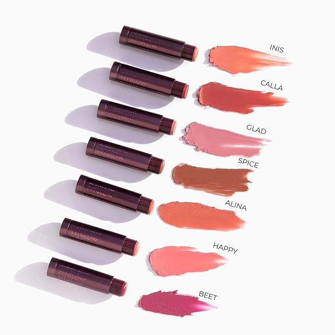 Fitglow Beauty - Cloud Collagen Lipstick Matte Balm | Vegan, Woman-Owned Clean Beauty (Glad, 0.14 oz | 4 g)