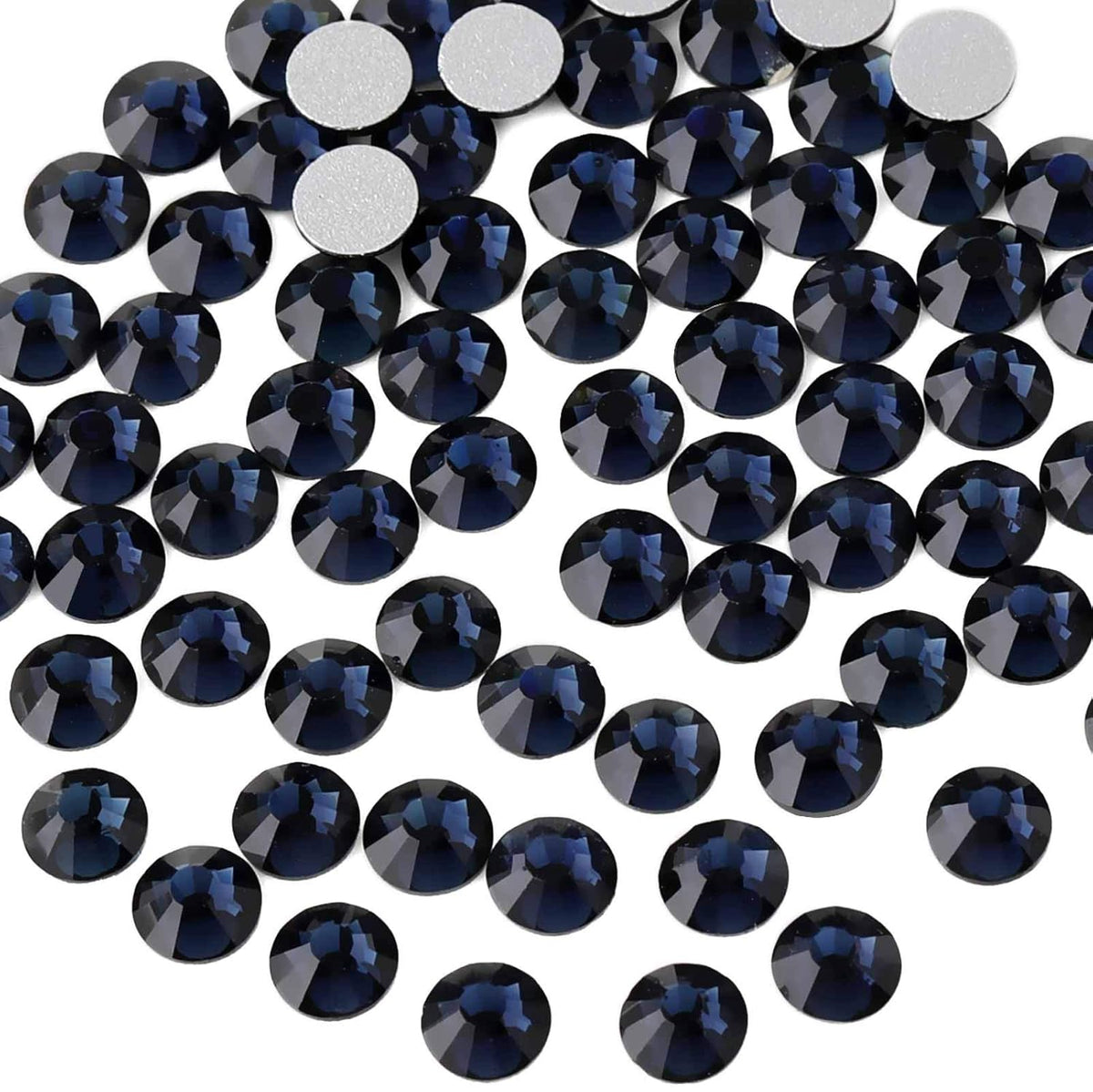 beadsland Flat Back Crystal Rhinestones Round Gems for Nail Art and Craft Glue Fix,Montana (4.6-4.8mm) SS20/1440pcs