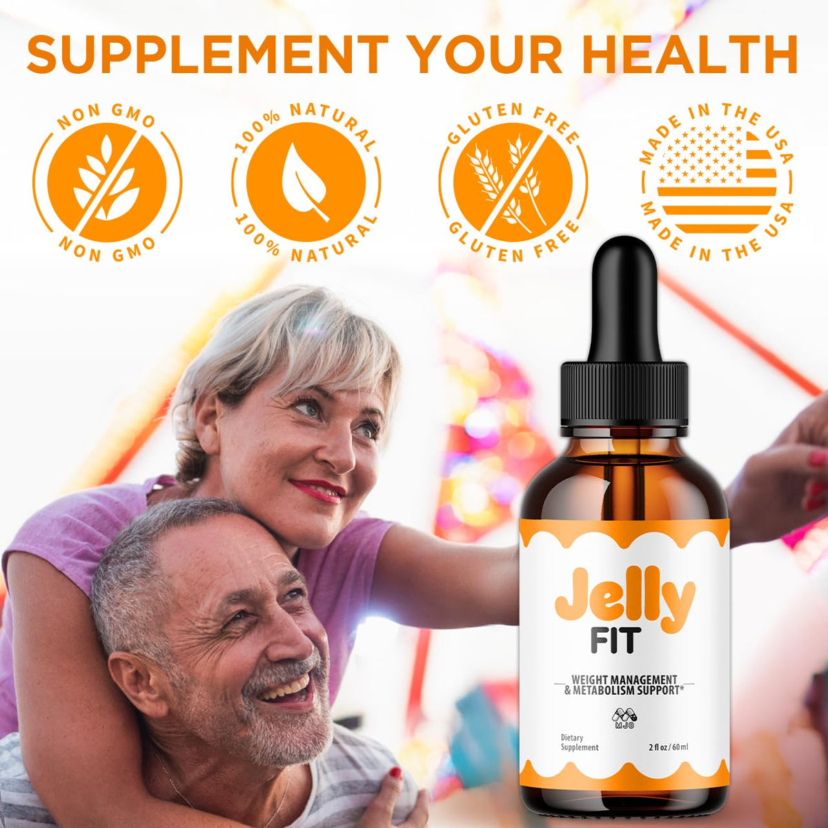 (3 Pack) Jelly Fit Drops, Official JellyFit Drops with All Natural Ingredients, Advanced Jelly Fit Health & Wellness Supplement, JellyFit Maximum Strength Active Lifestyle Multivitamin (90 Servings)