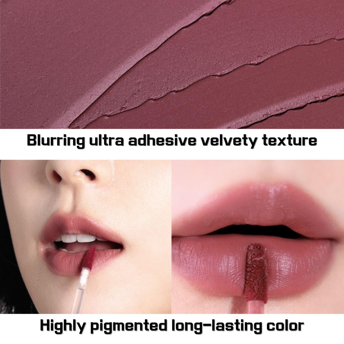 BBIA Last Velvet Tint - Soft & Creamy Matte Finish Lip Stain, Blur Effect with Velvety Texture, Long-Lasting, High Pigment, Lightweight, Non-Drying, Vegan, Korean Lip Makeup (V42 SO GOOD FIG)