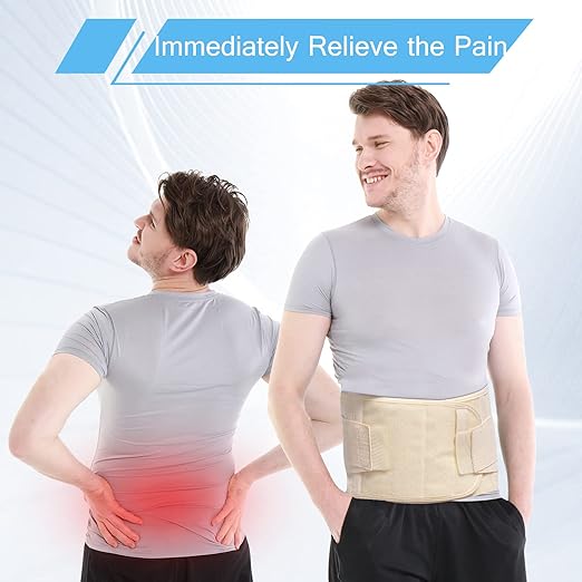 Back Brace for Men Women Lower back - Immediate Relief from Back Pain, Herniated Disc, Sciatica, Scoliosis and more! - Breathable Mesh Design with 7 Stays, - Back Support Belt for Men/Women for work , Anti-skid lumbar support belt (X-Large)