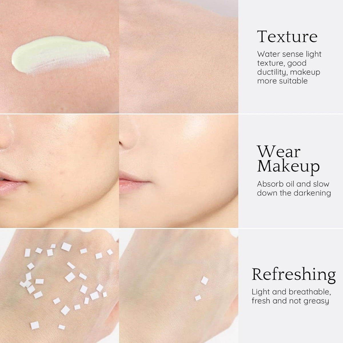 Purple Color Correcting Makeup Primer, Tinted Face Primer Moisturizer Neutralize Skin Tone Brighten Blur Pores Hydrate Makeup Pore Primer Base Tone Correct- Dream Purple 30ML