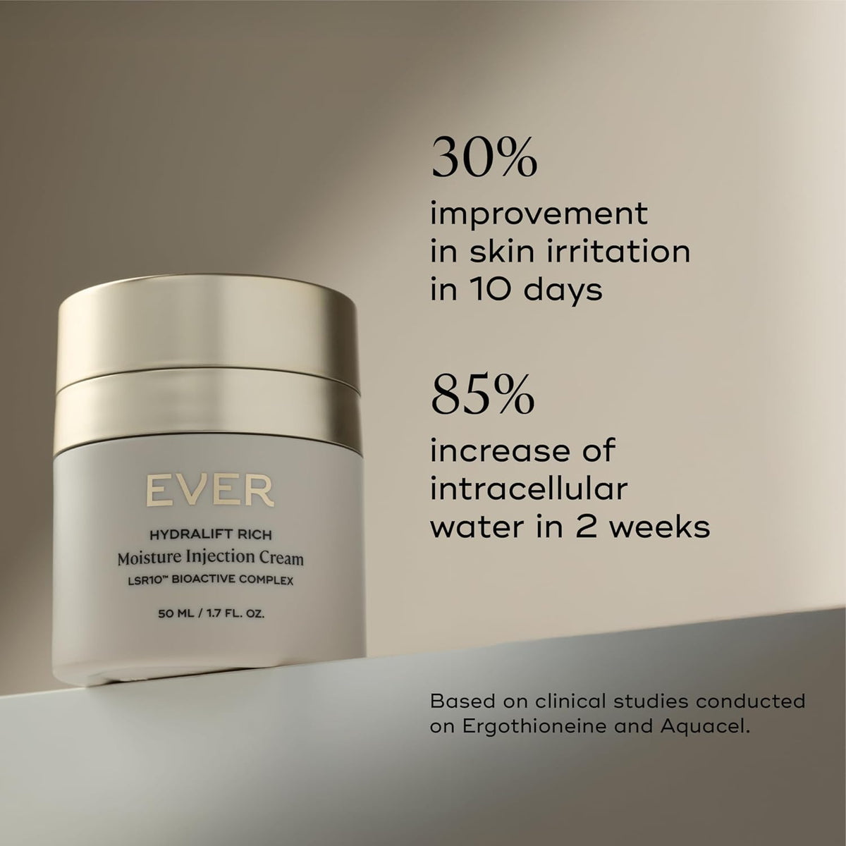 EVER Rich Face Moisturizer (Dry Skin)- Overnight Renewal Facial Lotion, Instant Face Lift Cream, Smooths Lines and Wrinkles, Restores Skin Elasticity, Packed with Urea, Squalane, and Vitamins