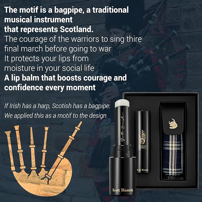Blue Blended Set + Courage Lip Balm & Case Gift Set Bundle