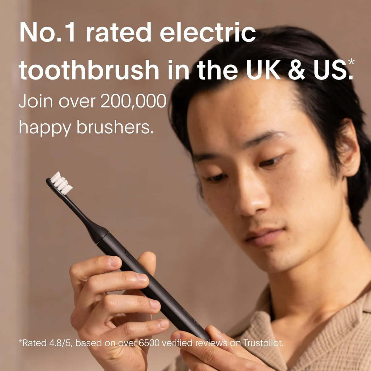SURI 1.0 Sonic Electric Toothbrush with UV Cleaning Travel Case | 40+Day Battery | Designed in California | Electric Toothbrush for Adults | Travel Toothbrushes | Tooth Brush | Black