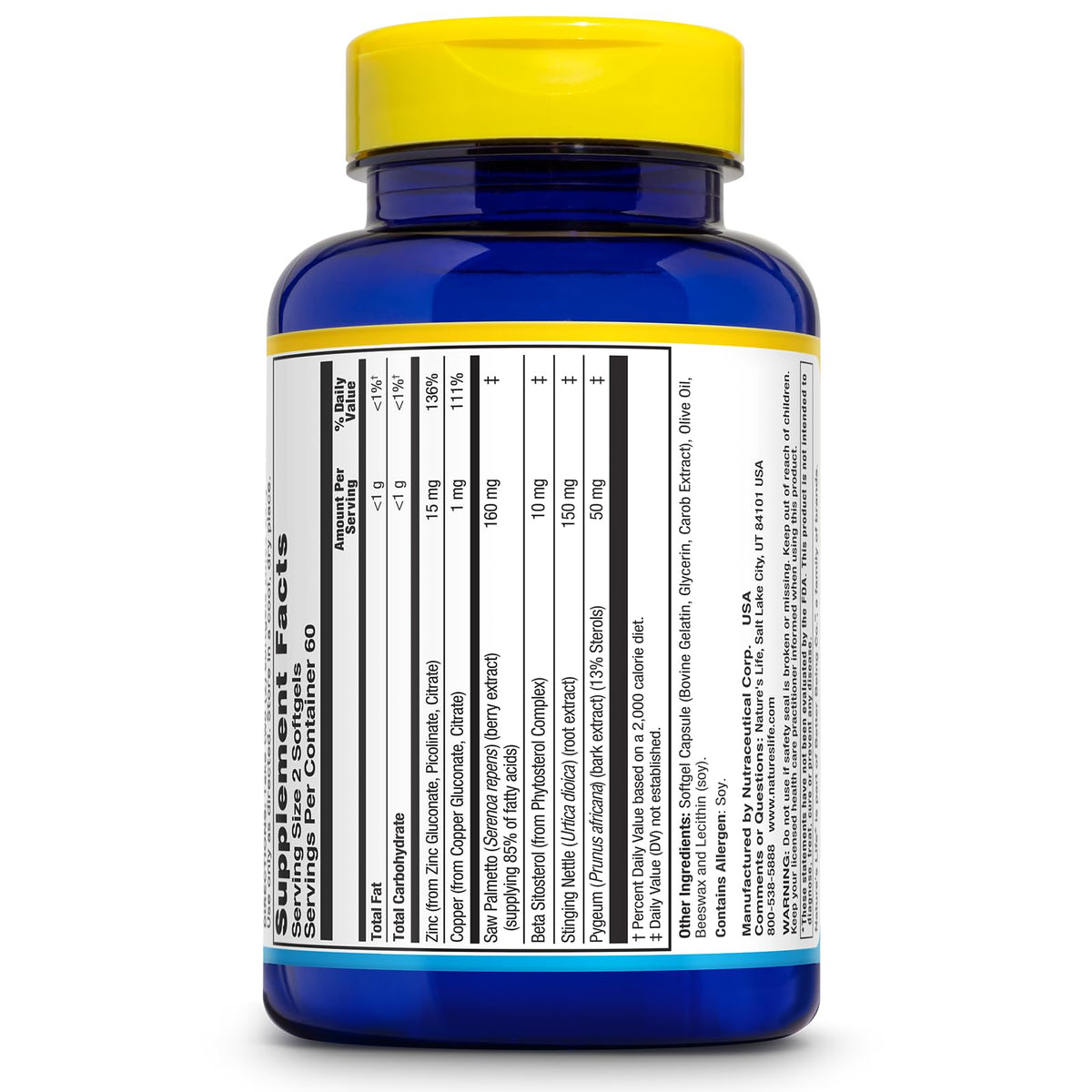 Nature's Life Prostate Support Softgel, 120 ct