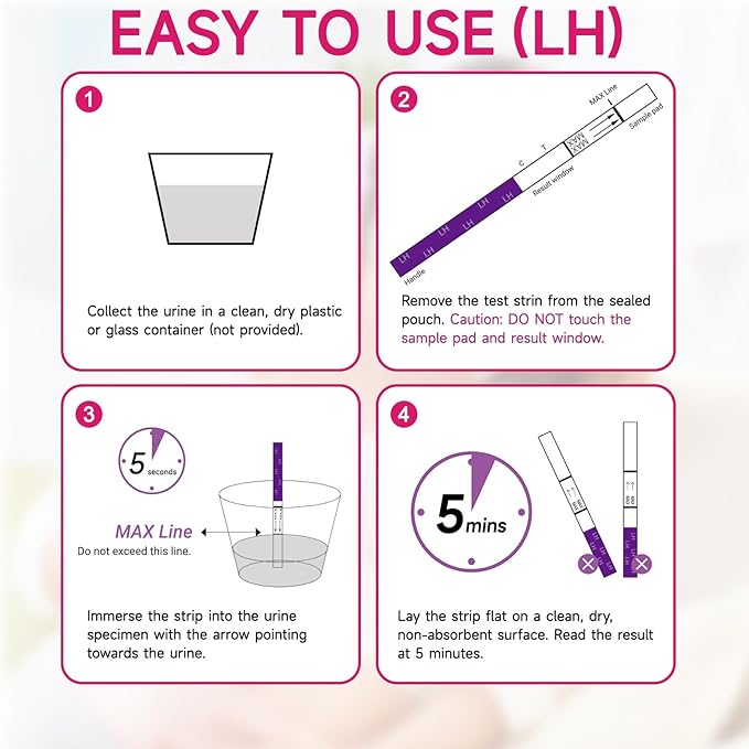 Ovulation Test Strips, 10 Count Pregnancy Test Strips+ 30 Count Ovulation Predictor Kit for Home Detection, Over 99% Accurac,FSA HSA Eligible