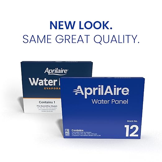AprilAire 12 Water Panel Humidifier Filter Replacement for AprilAire Whole-House Humidifier Models 112, 224, 225, 440, 445, 445A, 448 (Pack of 4)