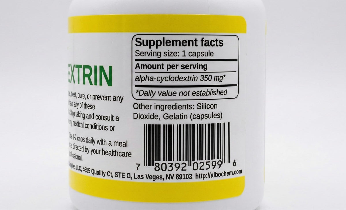 Alpha Cyclodextrin Capsules, 60 ct