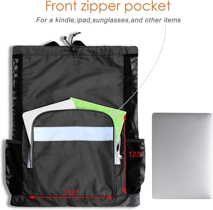 BeeGreen Drawstring Backpack for Men Women Athletic Gym Sports Workout Beach Swim …