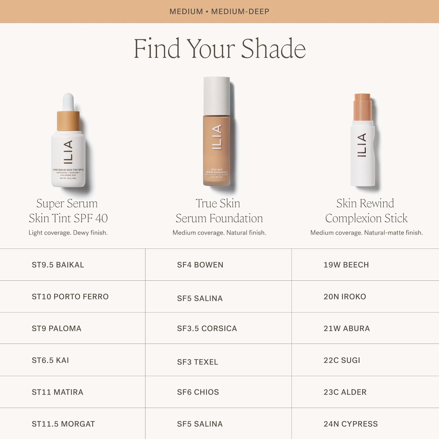 ILIA - Skin Rewind Complexion Stick - Foundation + Concealer + Skincare | Non-Toxic, Vegan, Cruelty-Free, Clean Makeup (21W - Abura, 0.35 oz | 10 g)