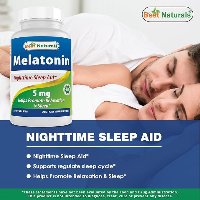 Melatonin 5 mg & Vitamin B12 6000 mcg