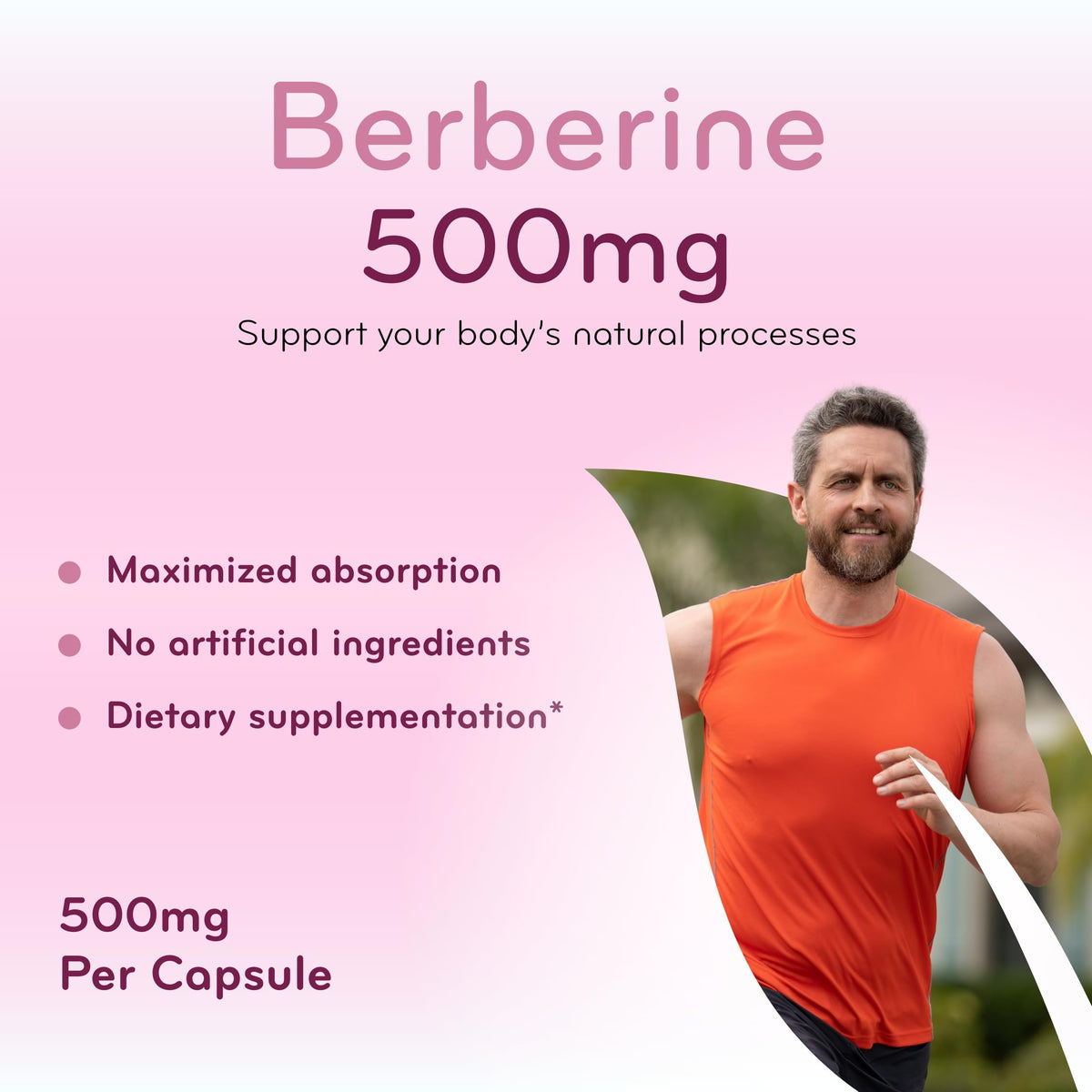 Clear Formulas Berberine Supplement 500mg - Lab Tested Berberine 500mg Value Size - Vegan Non-GMO Made in the US & Gluten Free (6 Months Supply)