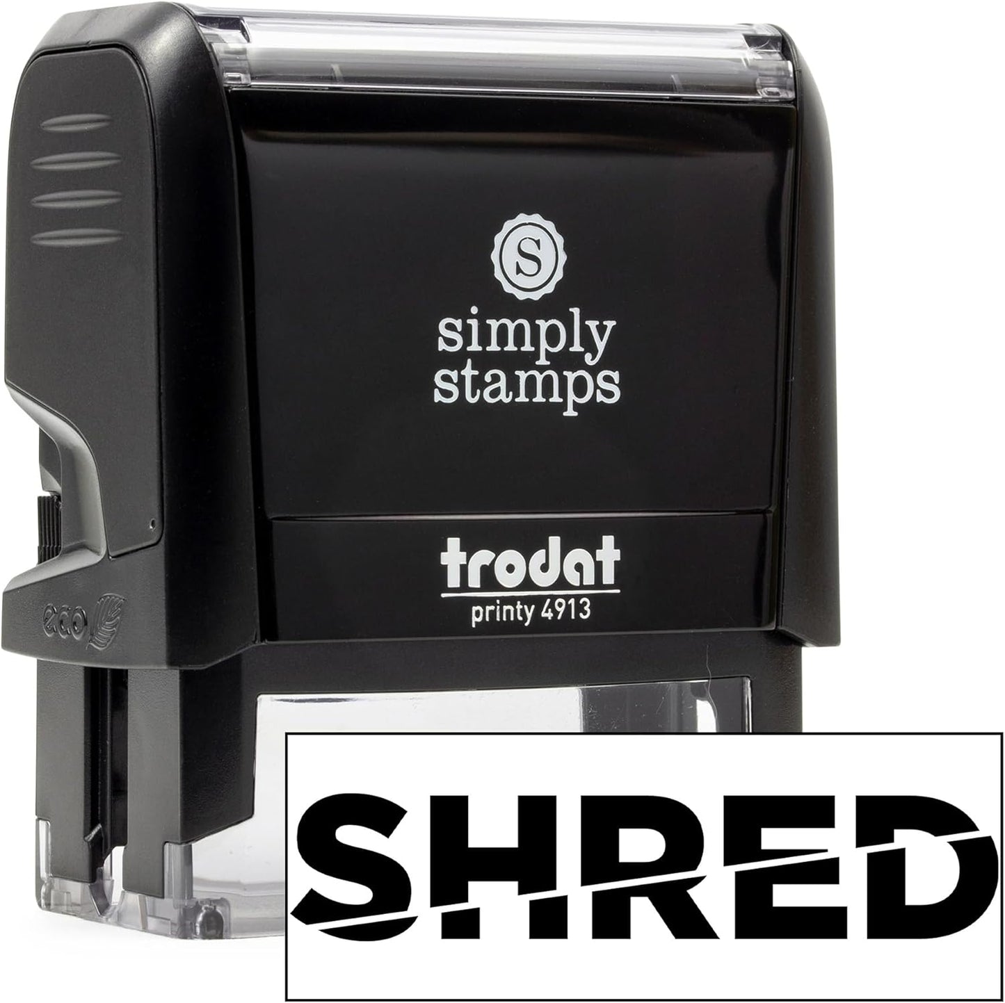 Shred Office Stamp | 4 Different Sizes | 20 Designs | Multiple Color Options | Perfect for Quick Validation of Office Documents (Shred, Large)