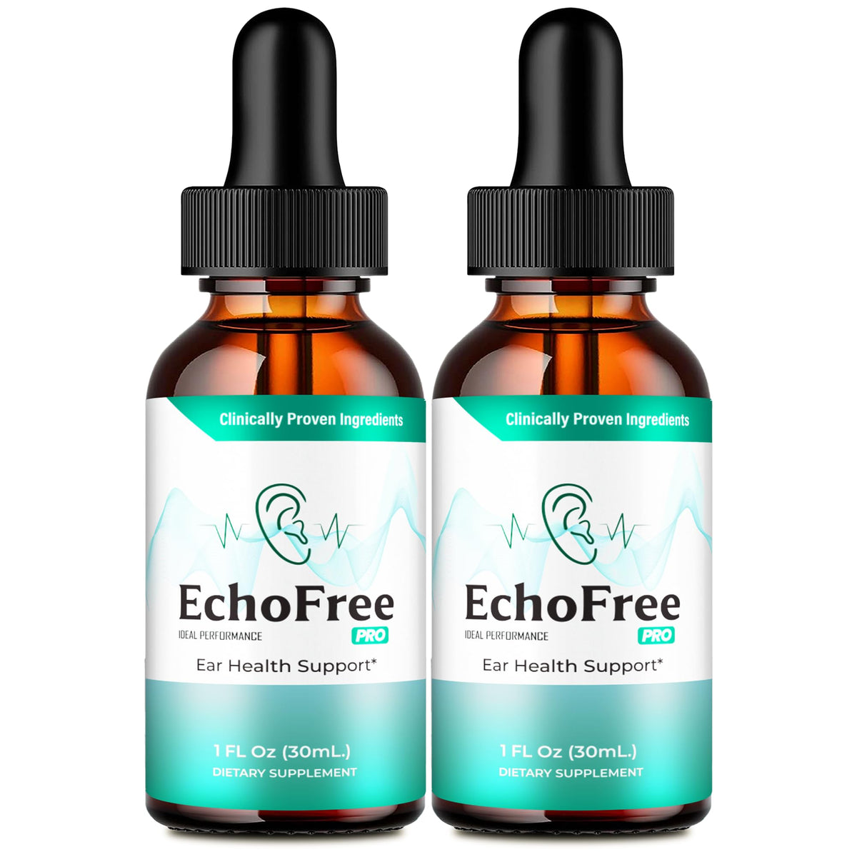 Echo Free Tinnitus Drops, Echo Free Tinnitus Relief for Ringing Ears, EchoFree Ear Health Support Supplement Liquid Drops All Natural for Healthy Ringing Ear Advanced Formula EchoFree Reviews (2 Pack)