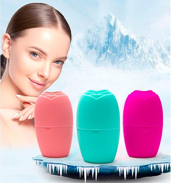 Silicone Ice Age Facial Ice Apparatus Massage Ice Ice Roller For Face And Eyes Glamourpurple