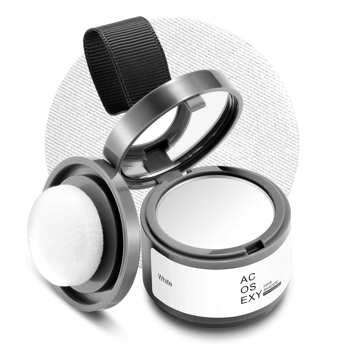 Root Touch Up Hair Color,Instantly Root Cover Up Hairline Shadow Powder,Thinning Hair for Women Eyebrows, Gray Hair Coverage Touch Up Hair Powder For Men Beard Line,Bald Spots (White)