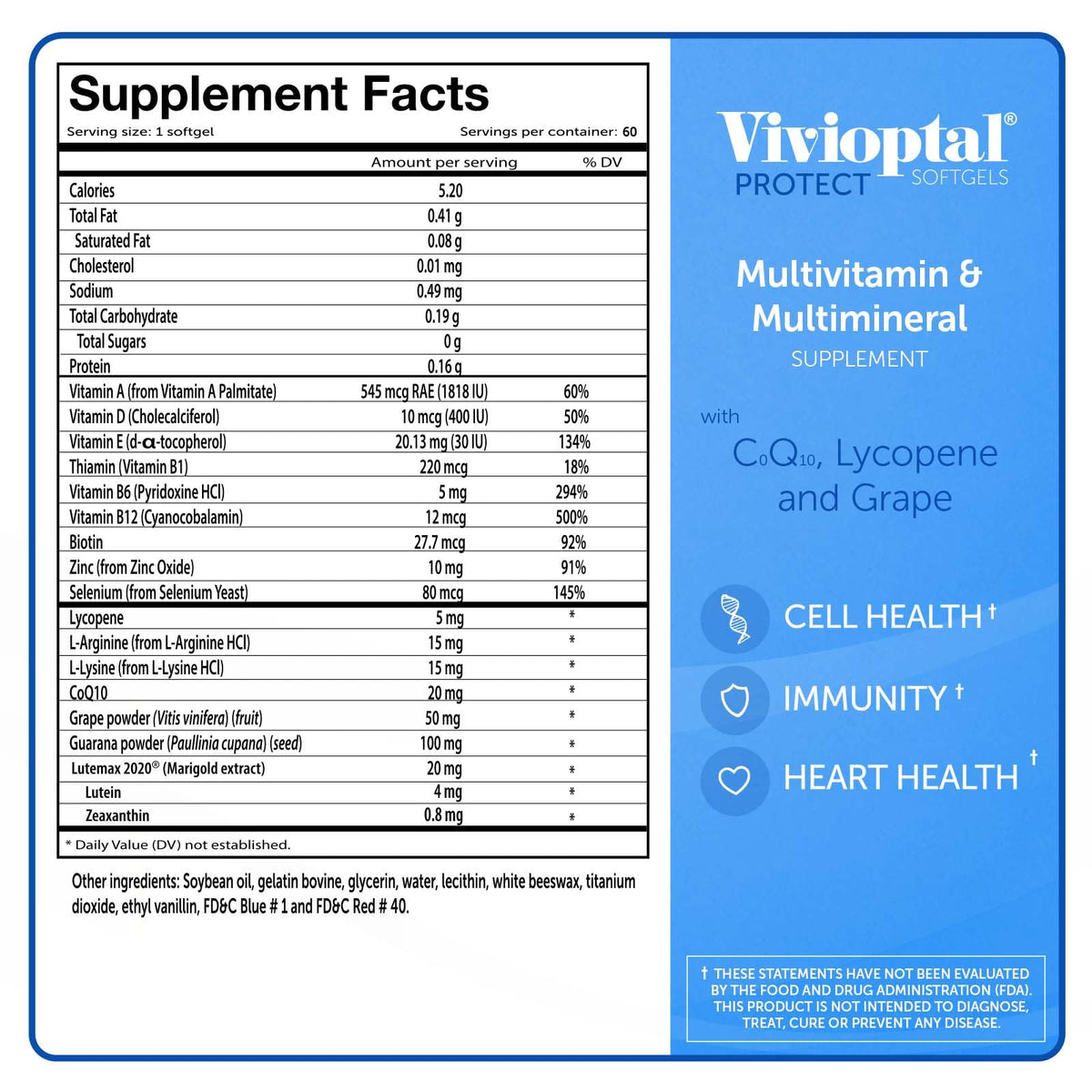 Vivioptal for Men, 60 Softgels + Vivioptal Women, 90 Softgels, Multivitamin & Multimineral, Gluten Free, German Formula