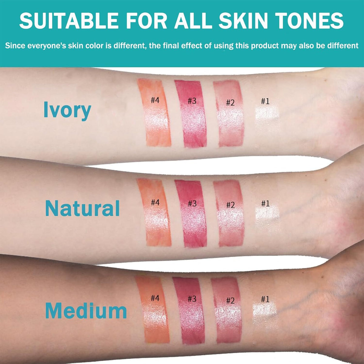 Lip Tint Hydrating, Moisturizing Lip Oil Balm, Long Lasting Waterproof Lip Gloss Non-Stick Cup Lipstick Set, Natural Ingredients Strong Moisturizing Lipstick (Dusty Rose)