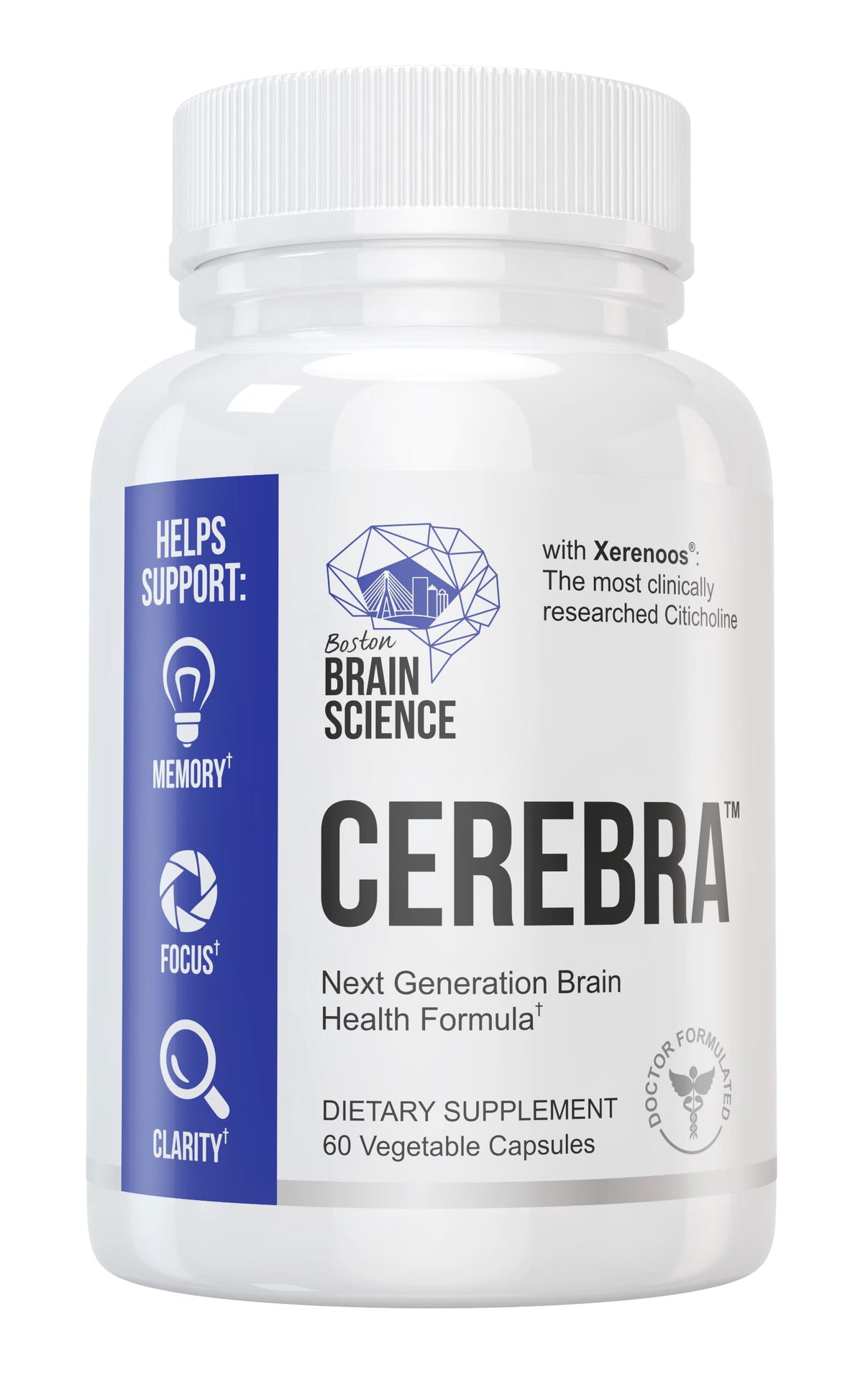 Cerebra Next Generation Brain Formula with Bacognize – 60 Capsules