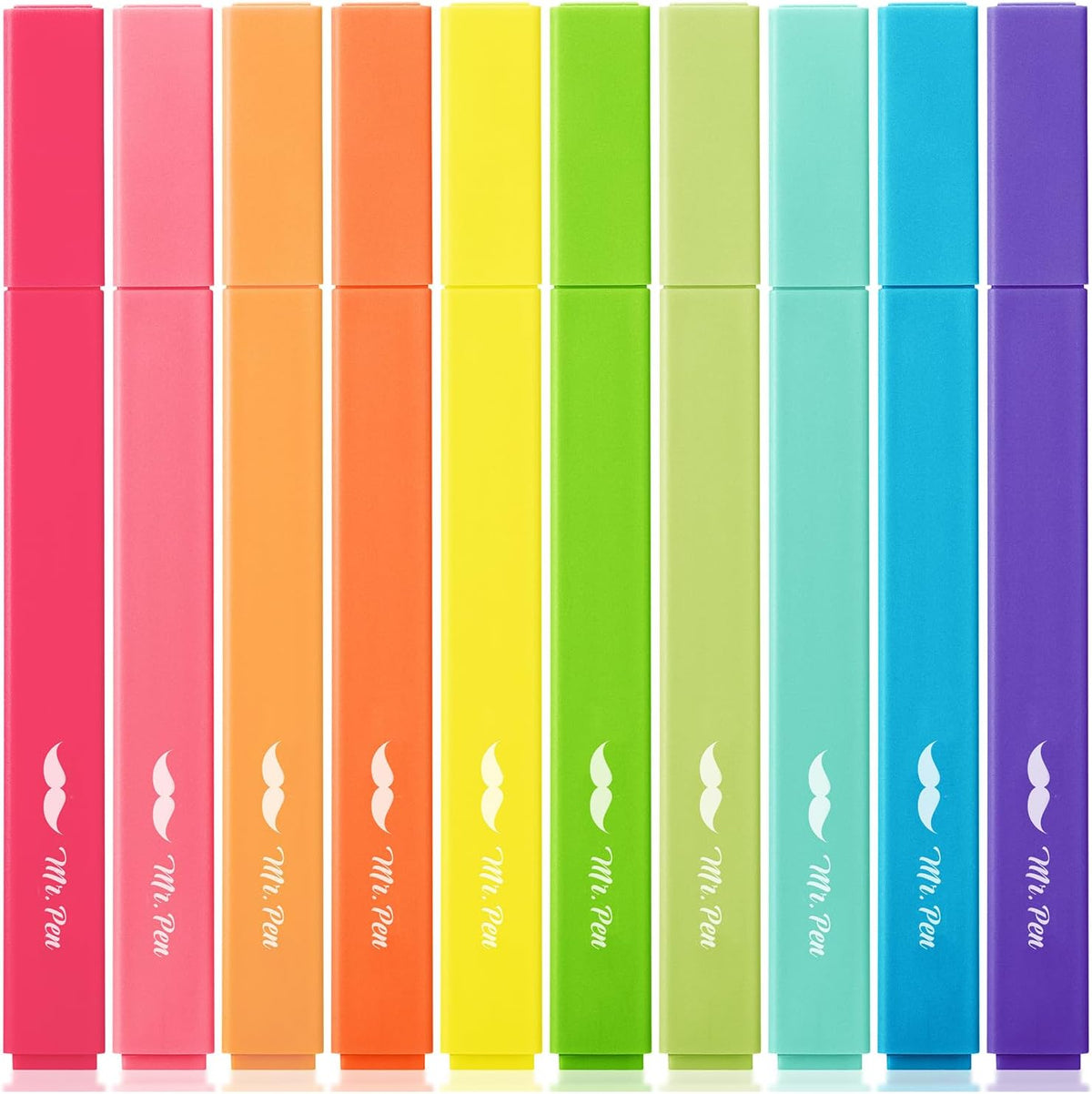 Mr. Pen- Aesthetic Highlighters, 10 Pack, Chisel Tip, Vibrant Colors, Cute Highlighters Assorted Colors, Back to School Supplies