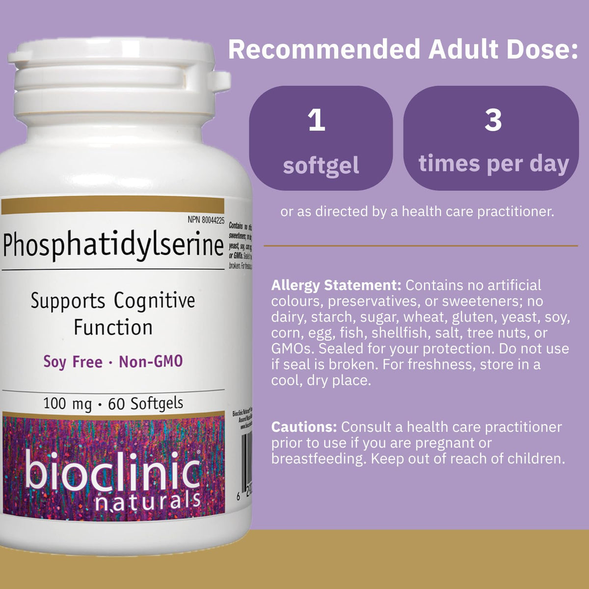 Phosphatidylserine 100Mg 60 Gels