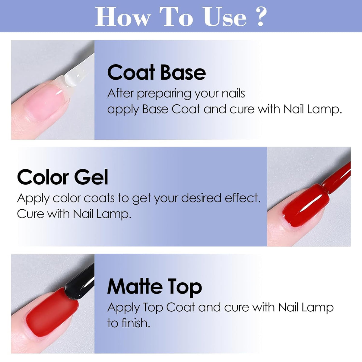 ADHERE Matte Gel Top Coat for Gel Nail Polish, 15ml Powder-Resist Matte Finish for Detail Chrome Powder Painting Long Lasting DIY Home Nail Salon