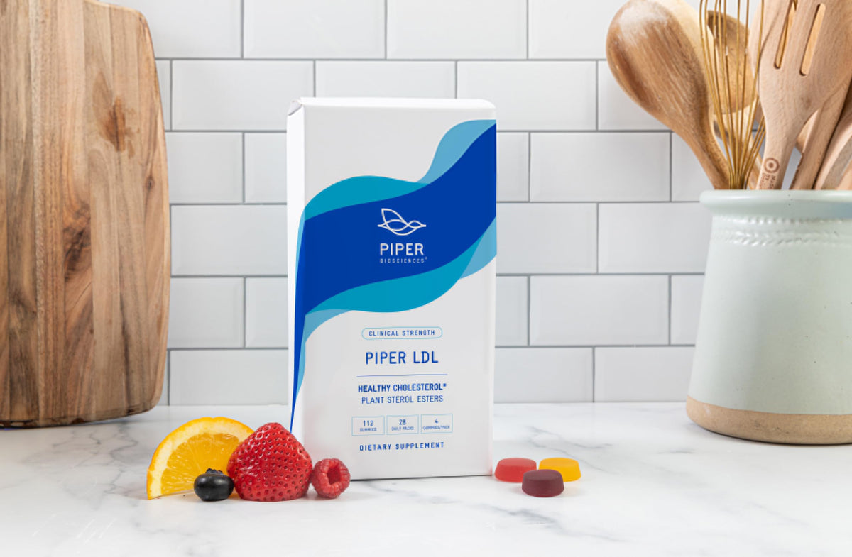 Piper LDL Cholesterol Health Plant Sterol Gummies: Plant Sterols Cholesterol Supplement (2 Boxes, 224 Gummies)