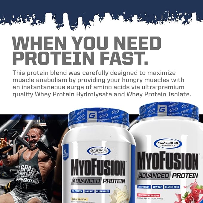 Gaspari Nutrition Myofusion Advanced Protein, Cookies and Cream, 4 Pound