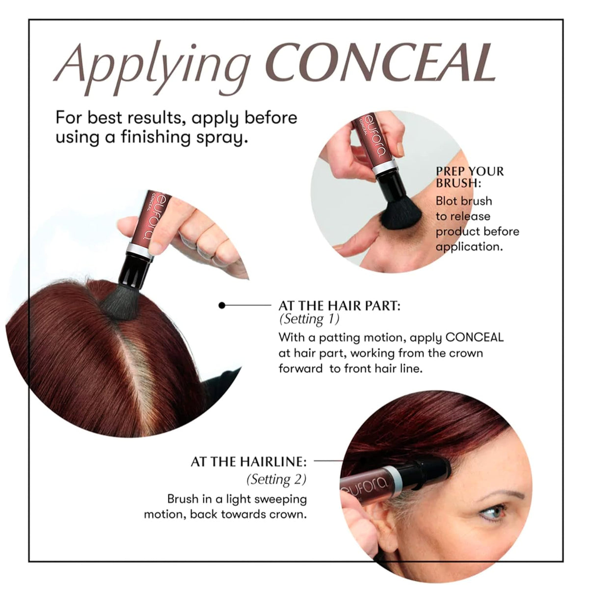 Eufora Conceal Auburn Root Touch Up 0.21oz