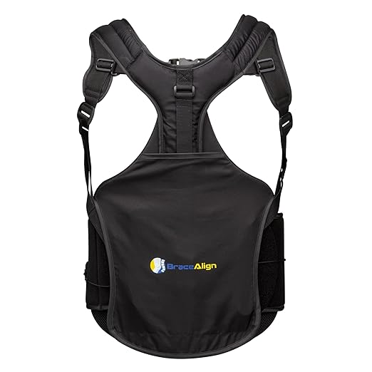 TLSO Thoracic Back Brace, Posture & Back Pain Support for Kyphosis, Scoliosis, Post‑Op Recovery PDAC L0456/L0457 - Fits Waist 23‑50 in