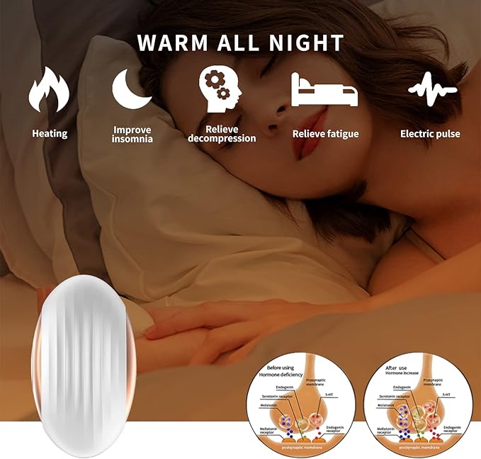 Sleep Aid Device, Handheld Insomnia Relief Device, Sleep Aid Machine for Adults Good Sleep (White)