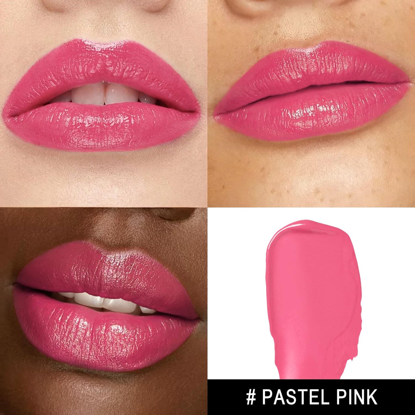 3Pc Moisture Lipsticks for Women Nude Pink Red Lipstick Hydrate Tinted Lip Balm for Dry Cracked Lips Glossy Lip Color, MA55/62/63