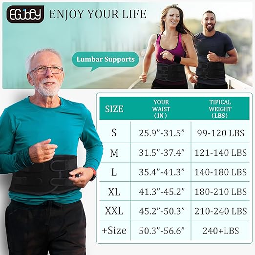 Back Brace for Men Lower Back Pain with 3D Lumbar Pad, for Sciatica, Herniated Disc, Scoliosis, Breathable Back Support Belt for Women Work, Lightweight Lumbar Support for Dairly Activity